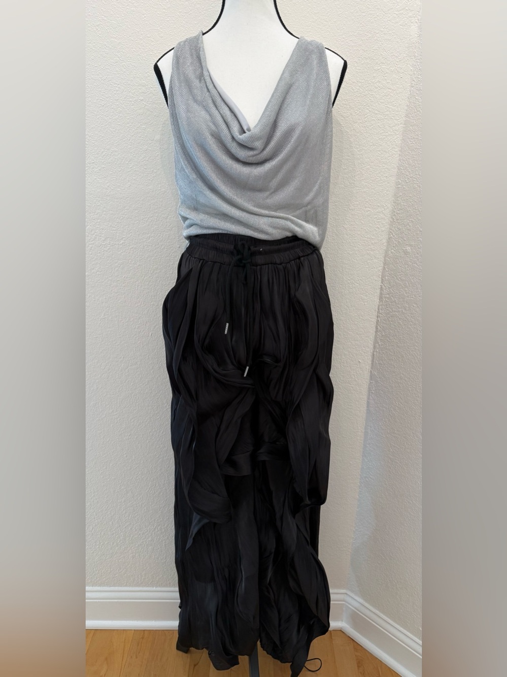 Akira Black Sheer Joggers